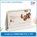 OEM meilleur pliage de luxe mode populaire table top calendrier calendrier mural